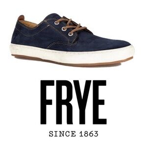 FRYE MEN’S NORFOLK DECK SHOES INDIGO SUNWASH NUBUCK LEATHER SZ 11.5